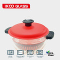 1.0L 1.5L 2.5L Oven and Microwave Safe Glass Cooking Pots